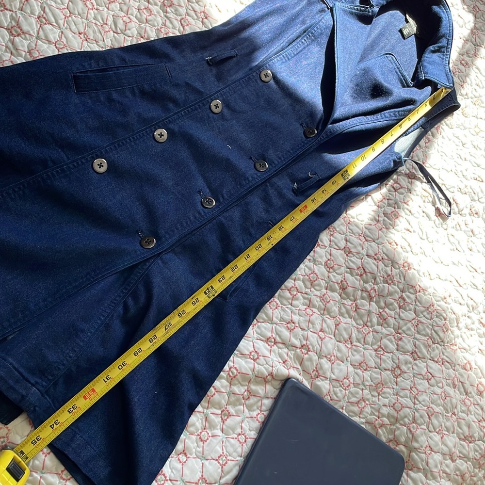 White House black market double breasted denim dress - Picture 8 of 8